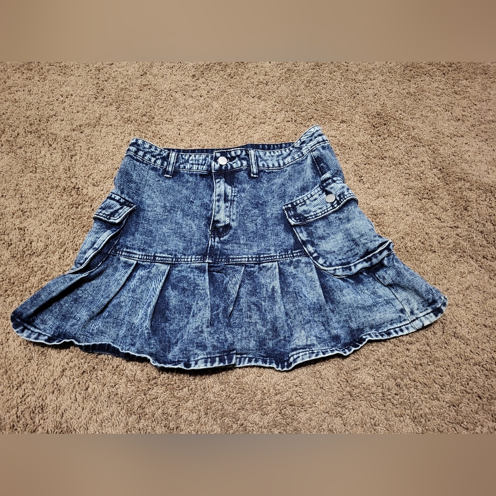 SHEIN denim skirt, size L